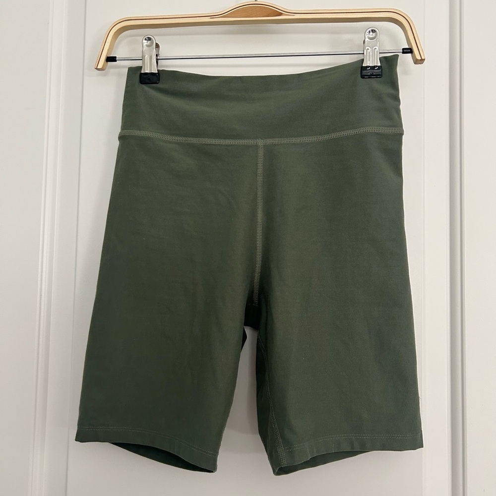 Abercrombie Green Bike Athletic Shorts